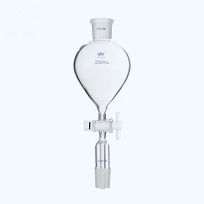 60-1000ML Teflon flask funnel Laboratory glassware Lab PTFE piston 19#-24# - Image 1 of 4