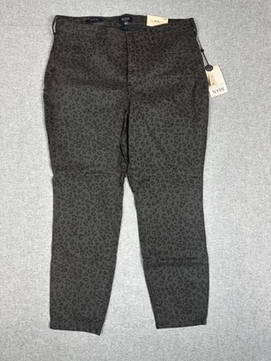 NYDJ Ami Skinny Jeans Womens 14W Ankle Pants Leopard Print Lift Tuck Jag NEW - Image 1 of 4