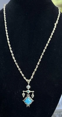 New Kendra Scott Cass Turquoise Boho Gold Tone Necklace $128 - Image 1 of 4