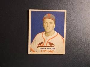 1949 Bowman Gum Baseball Terry Moore Card # 174 - Picture 1 of 2