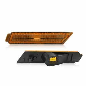 2X Amber Lens Front Side Marker Signal Lights Reflector For 10-15 Chevy Camaro Y - Picture 1 of 20