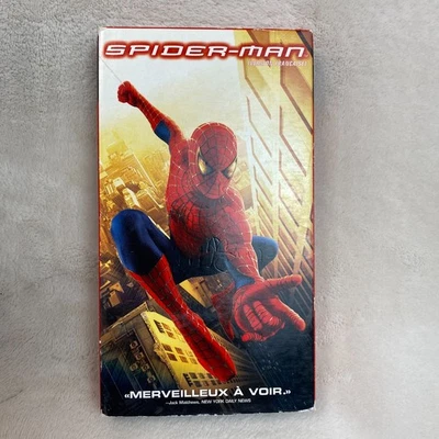 Spider-Man 2002 Tobey Maguire Kirsten Dunst Action Adventure VHS Tape (French) - Image 1 of 4