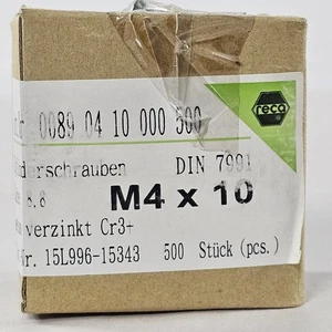 500 tornillos de culata plana de accionamiento hexagonal de acero inoxidable de 4 x 10 mm grado 8,8 LEER⬇ - Imagen 1 de 8
