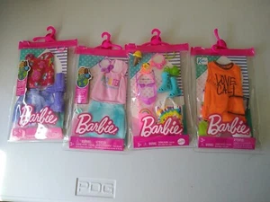3 Barbie Outfits Or Accessories 1 Pack For Ken Total 4 Packs Mattel New - Picture 1 of 6