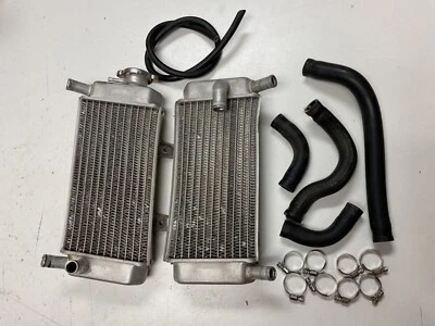 2007 2008 2009 HONDA CRF250R CRF250 OEM LEFT & RIGHT RADIATOR RADIATORS HOSES - Image 1 of 4