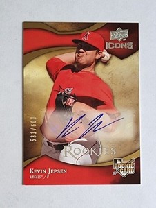 2009 Upper Deck Icons Kevin Jepsen Anaheim Angels 531/600 - Auto