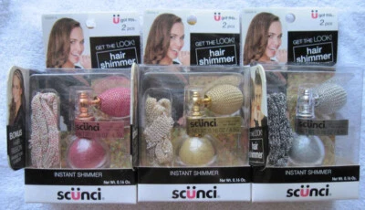 Scunci Instant Hair Shimmer Sparkling Accent Glitter Glimmer Powder Mist Ribbon - Image 1 of 4