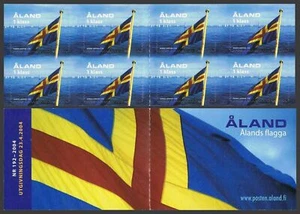 Finland-Aland 222a booklet, MNH. Aland Flag ,50th Ann. 2004. 1st class. Yachts. - Picture 1 of 1