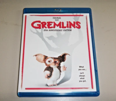 STEVEN SPEILBERG GREMLINS 25TH ANNIVERSARY EDITION BLU RAY LIKE NEW - Image 1 of 3