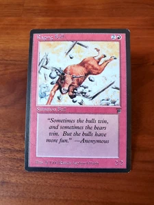 MTG - Raging Bull (LEGENDS Set) - Magic the Gathering - Red Creature Card - Picture 1 of 2