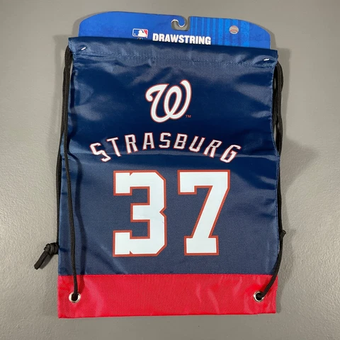 Washington Nationals MLB Baseball Drawstring Backpack Blue. - Team Logo Sports Cover