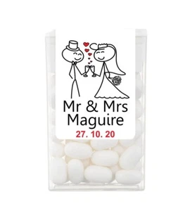 Personalised Tic Tac Wedding Favours Decorations Amusing Stick Toasting Couple - Picture 1 of 6