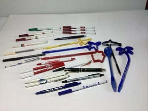 LOT 28 Vintage TRAVEL RELATED Advertising Ballpoint Pens - Picture 1 of 9