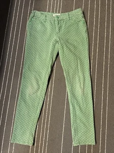 Cherokee Girls Green Polka Dot Adjustable Waist Pants Sz L - Picture 1 of 4