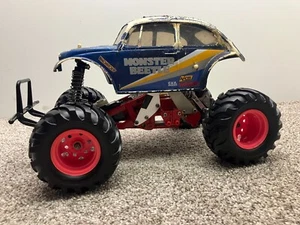Vintage Tamiya Monster Beetle Blackfoot RC Buggy Shelf Art Beater w Upgrades - Picture 1 of 17