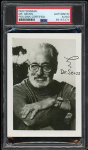 Dr. Seuss Signed Auto Photograph PSA/DNA Certified Author Cat In The Hat - Picture 1 of 2