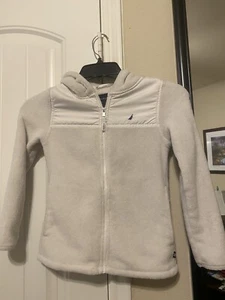 nautica girls fur hooded jacket white 7 - Picture 1 of 5