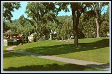 Postcard View In Eastern Park Little Falls NY D37