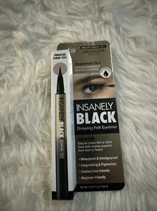Absolute New York Insanely Black Drawing Felt Liquid Eyeliner - Picture 1 of 2