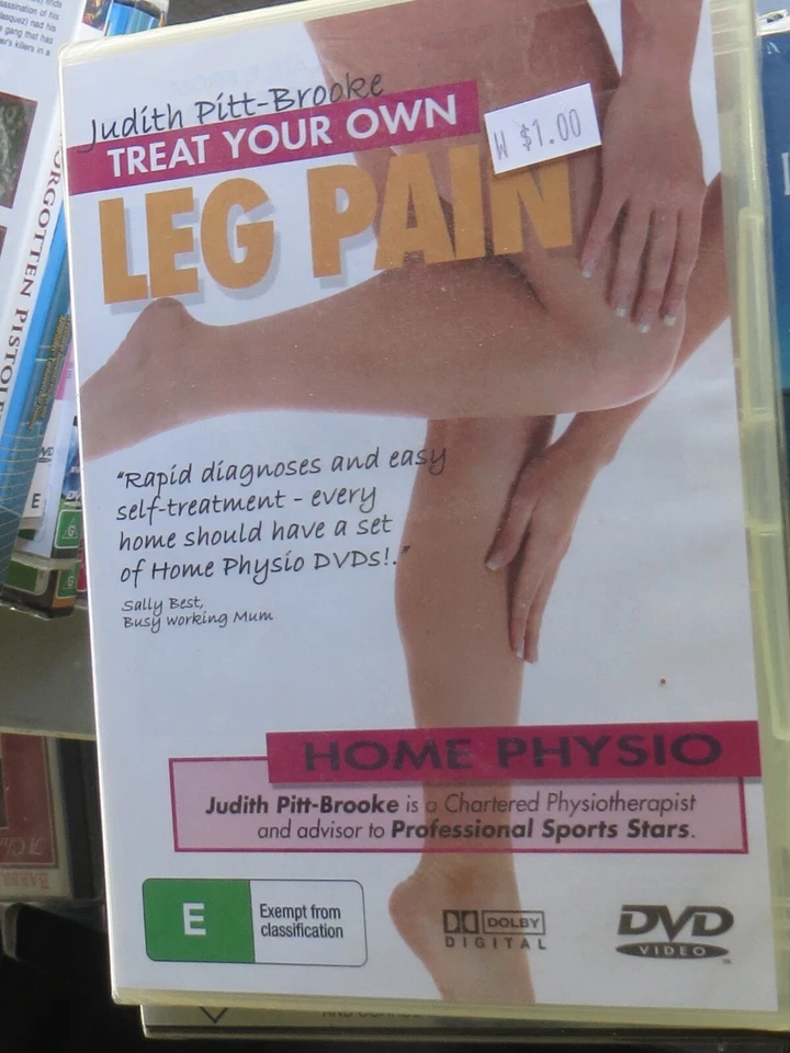 Treat Your Own Leg Pain DVD Home Physio Judith Pitt-brooke Region 4