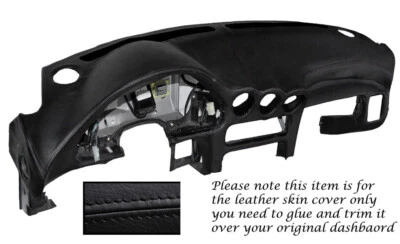 CUBIERTA DE CUERO NEGRA PARA TABLERO DE INSTRUMENTOS PARA MITSUBISHI GTO 3000GT 1992-1999 Foto 1 de 3