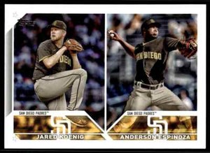 2023 Topps Update Base #US265 Jared Koenig/Anderson Espinoza San Diego Padres