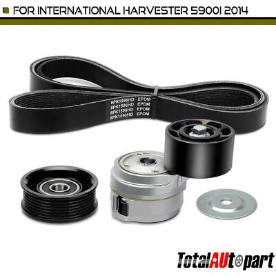 Kit de componentes de transmisión por correa serpentina de 3 piezas para cosechadora internacional LoneStar Foto 1 de 4