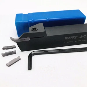Portaherramientas de corte ranurado CNC de 3 mm de ancho MGEHR25-3C 1 pieza + 10 piezas MGMN300-M - Imagen 1 de 1
