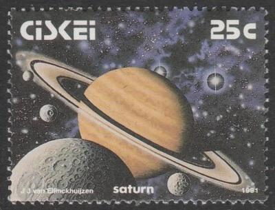Ciskei Sudáfrica 1991 25c El Sistema Solar - Saturno SG192 Foto 1 de 3