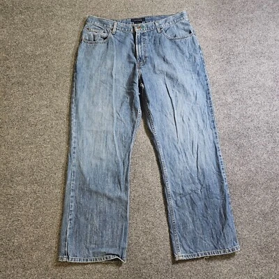 Tommy Hilfiger Jeans Mens 36x30 Blue Loose Fit Baggy Y2K Straight Leg Casual - Image 1 of 4