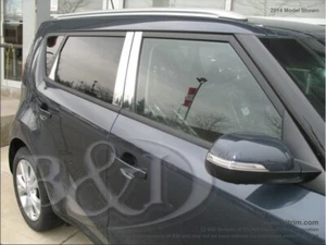 CHROME PILLAR POSTS FOR KIA SOUL 2014-2019 ( 8 PIECE SET) - Picture 1 of 1
