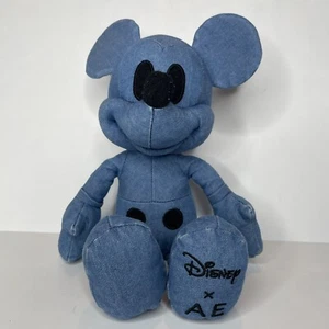 Mickey Mouse Disney AE American Eagle Blue Denim Special Edition Plush 12" - Picture 1 of 9