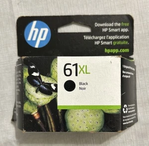 NEW Genuine HP 61XL Black High-Yield Ink Cartridge CH563WN Exp. 06/2024 Sealed - Afbeelding 1 van 3