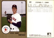Steve Curry 1988 ProCards #468 Card *AutographDen*