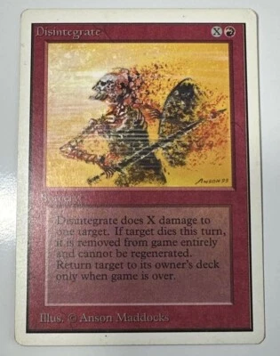 Disintegrate Unlimited Common MAGIC THE GATHERING MTG - Image 1 of 3