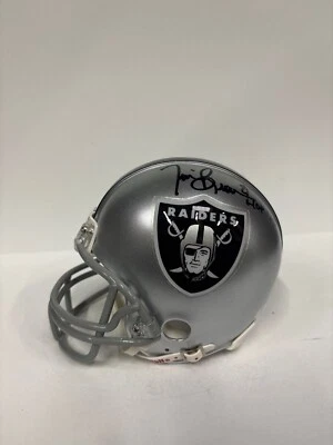 Tim Brown Signed Raiders Mini Helmet 'HOF 15' PSA Y48246 - Image 1 of 4