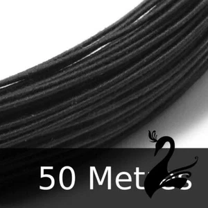 Cotton Covered Wire for Millinery Craft - 20 Gauge (Pliable) - Black (Price f... - Picture 1 of 1