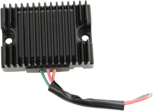 REGULADOR DE VOLTAJE NEGRO HARLEY PANHEAD CABEZA DE PALA ELECTRA GLIDE SPORTSTER 65-77 - Imagen 1 de 2