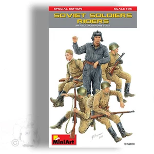 MINIART 1/35 SOVIET SOLDIERS RIDERS SPECIAL EDITION KIT 35281 - Picture 1 of 2