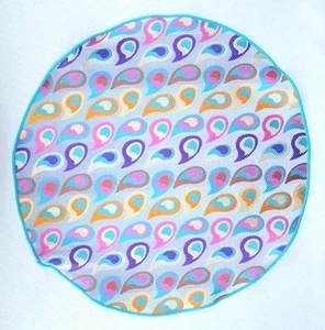 Lord R Colton Masterworks Pocket Round Capri Gray Magenta Silk - $75 Retail New - Picture 1 of 2