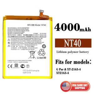 New Motorola NT40 Moto G Pure 2021 Battery 3.85V 4000mAh XT2163 USA - Picture 1 of 4