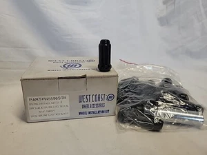 West Coast #W5596STB - 20 Piece Black Spline Lug 9/16" - 18RH/T - Picture 1 of 4