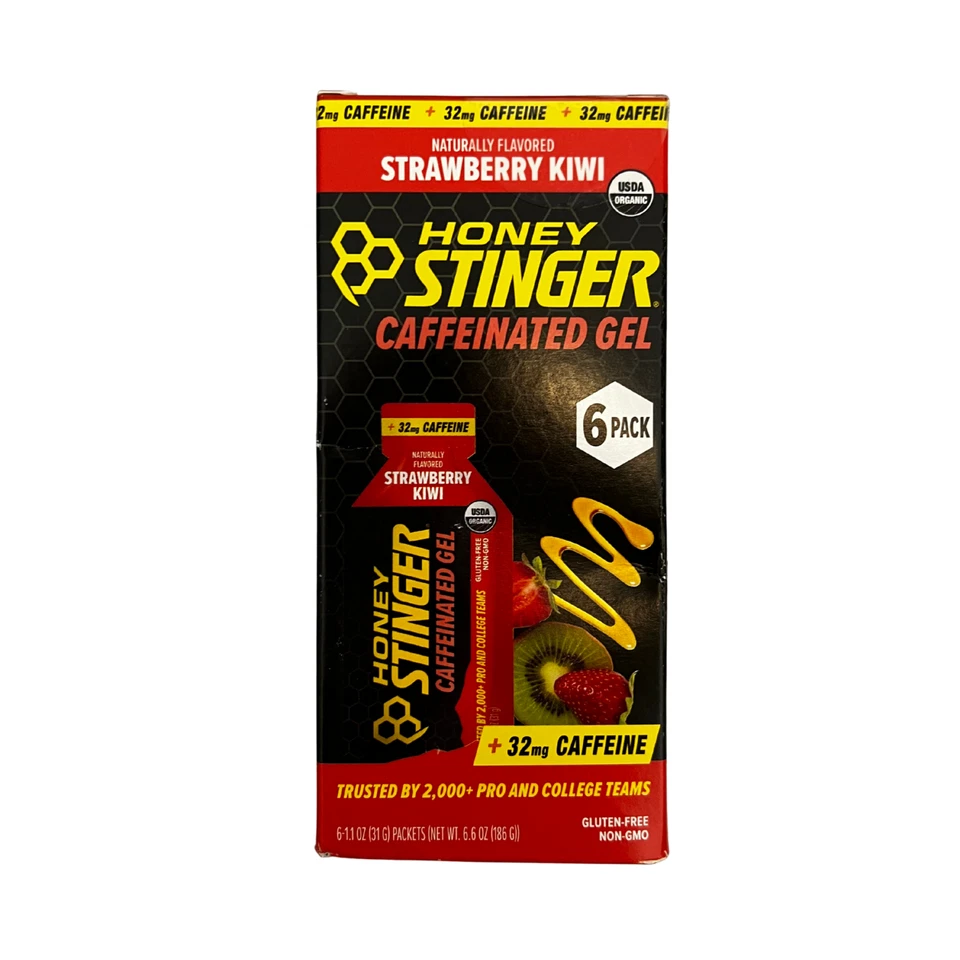 Geles energéticos orgánicos Honey Stinger fresa kiwi (6 ct) *CADUCIDAD 12/11/2026* - NUEVO Foto 1 de 4