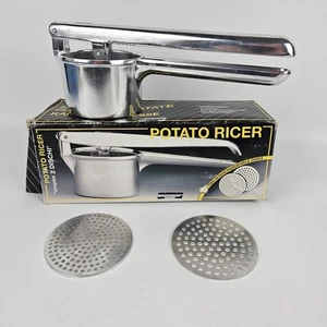 Vintage OMG Stainless Steel Simplex Potato Ricer Masher Made in Italy - Afbeelding 1 van 12