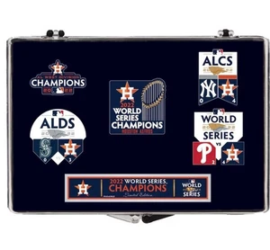 Houston Astros 2022 World Series Champions Five Pin Set Wincraft Brand New - Picture 1 of 2