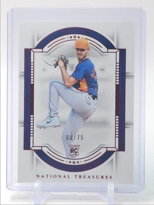 SPENCER ARRIGHETTI 2024 NATIONAL TREASURES ROOKIE RED RC /75 Q0902 - Image 1 of 2