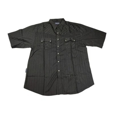 Renegade Shirt Mens XXL Western Pearl Snap Short Sleeve Button Up Musician  - Image 1 of 4