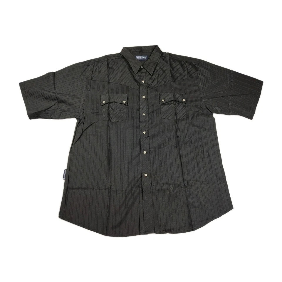 Рубашка мужская Renegade XXL вестерн жемчуг застежка короткий рукав на пуговицах музыкант  - Изображение 1 из 4