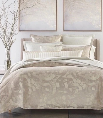 Текстурированный пододеяльник Hotel Collection Brushwork Full/Queen светлый оловянный - Изображение 1 из 4