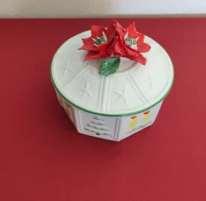 Plätzchendose Gebäckdose Weihnachtsdose Porzellan. Dekorative Keksdose. - Bild 1 von 7